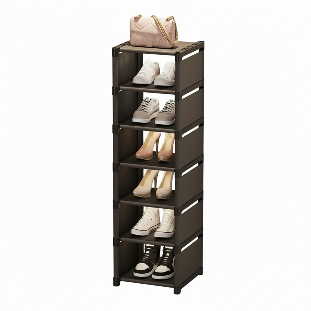 Multiple Layers Shoe Organizer Shoe Rack Organizer Space Saving Rack For Wall Corner Stackable Shelf Adjustable Saving Cabinet