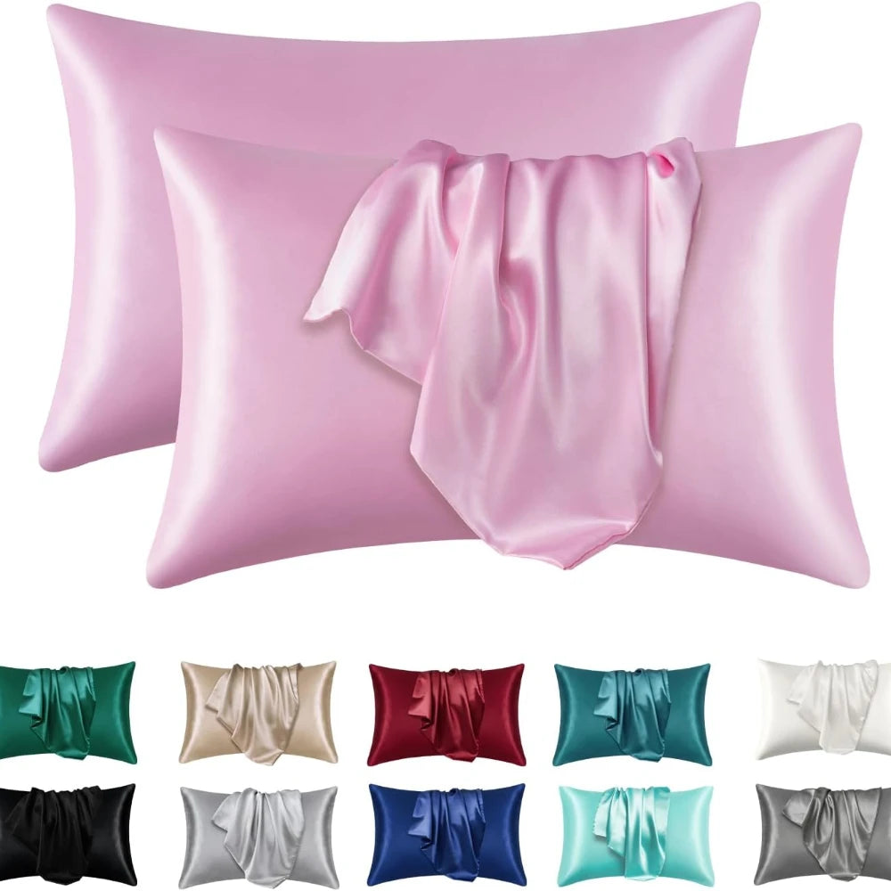 1pc Boost Beauty Sleep Silky Satin Pillowcases: Cooling, Hair and Skin-Friendly, Easy-Care