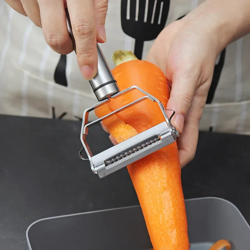 Multifunctional Stainless Steel Kitchen Peeler Fruit Vegetable Potato Carrot Cucumber Grater Julienne Durable Vegetable Slicer