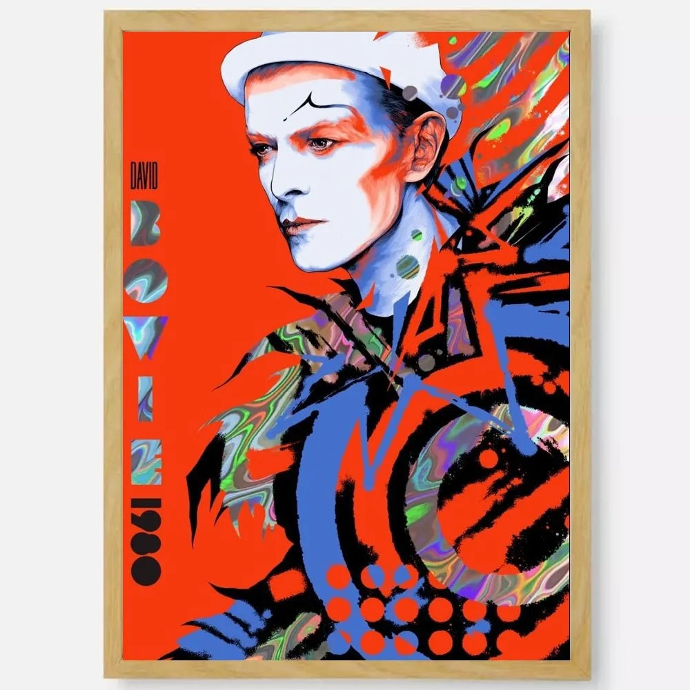 British Rock Singer David B-Bowie Poster HD art sticky wall waterproof home living room bedroom bar aesthetic decoration