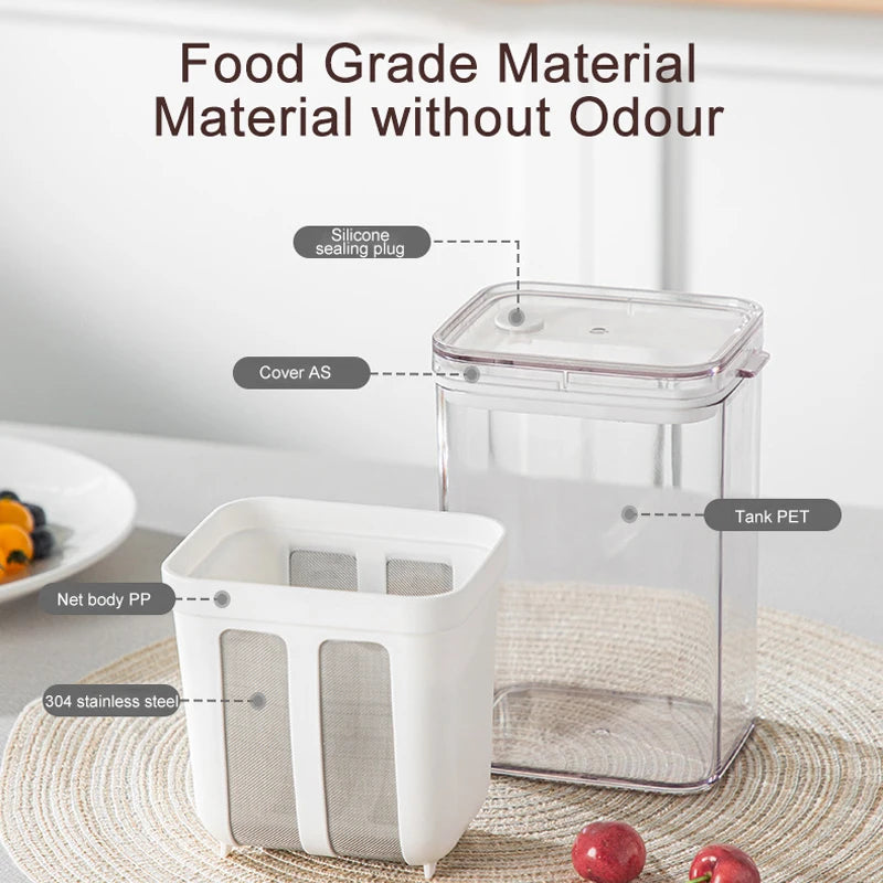 Greek Yogurt Maker Yogurt Filter Stainless Steel Strainer Whey Separation Tools Cheese Moisture Seperator Kitchen Accessories