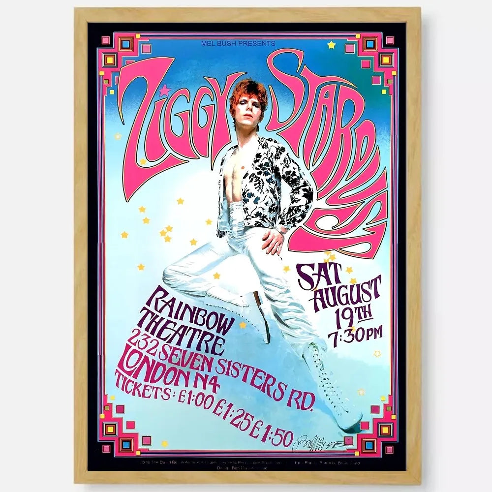 British Rock Singer David B-Bowie Poster HD art sticky wall waterproof home living room bedroom bar aesthetic decoration