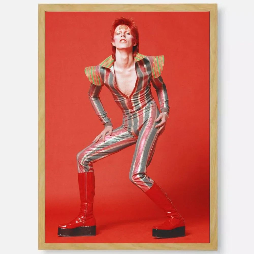 British Rock Singer David B-Bowie Poster HD art sticky wall waterproof home living room bedroom bar aesthetic decoration