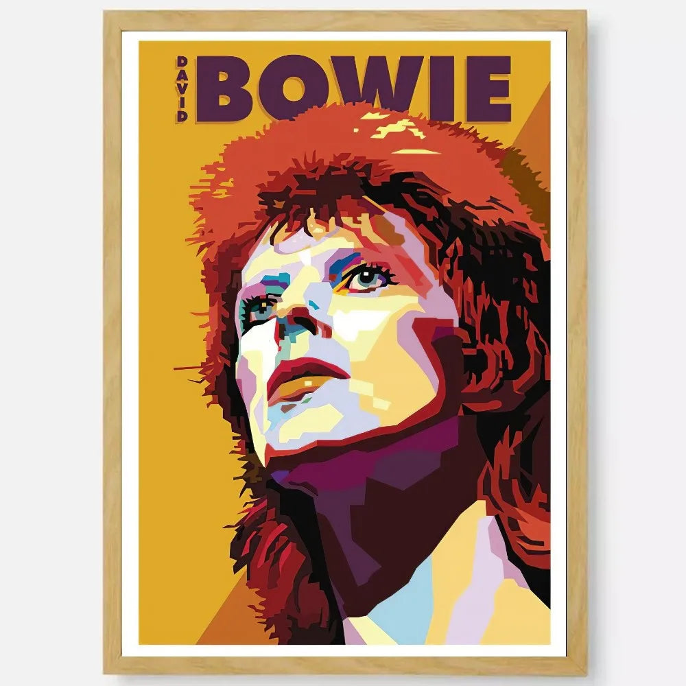 British Rock Singer David B-Bowie Poster HD art sticky wall waterproof home living room bedroom bar aesthetic decoration