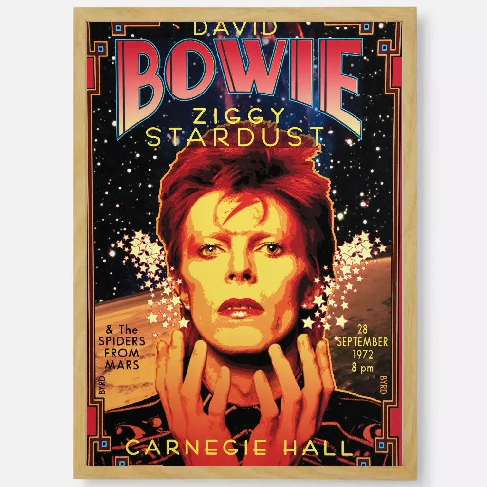 British Rock Singer David B-Bowie Poster HD art sticky wall waterproof home living room bedroom bar aesthetic decoration