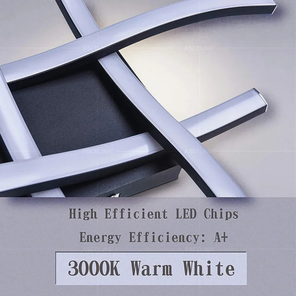 Modern LED Wave Ceiling Light