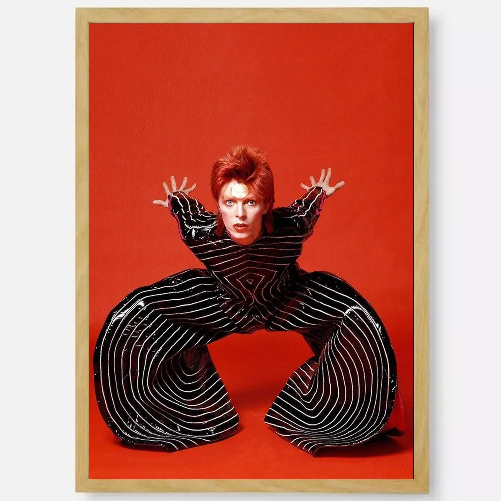 British Rock Singer David B-Bowie Poster HD art sticky wall waterproof home living room bedroom bar aesthetic decoration