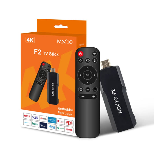 MX10 F2 TV Stick – Turn Any TV into an 8K Cinema with Fast Streaming & Smart Android!