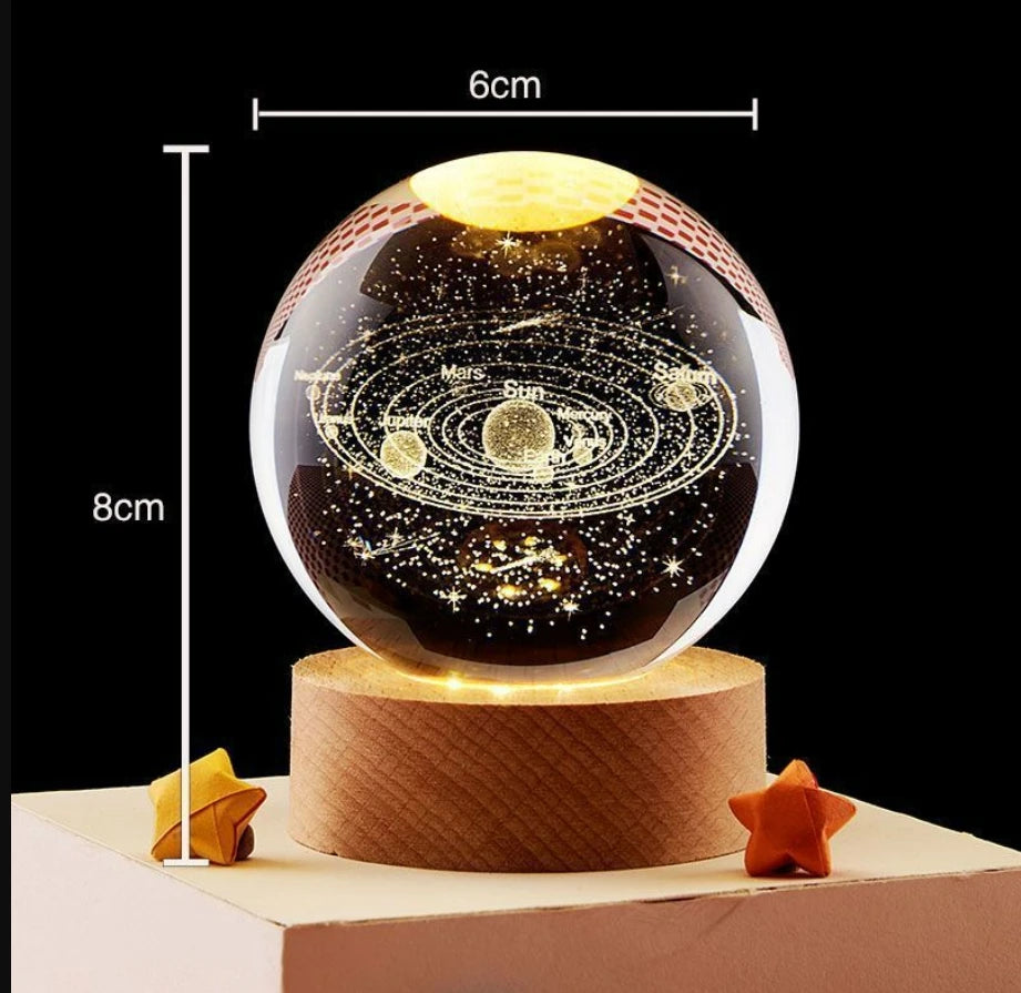 LED Night Light Galaxy Crystal Ball